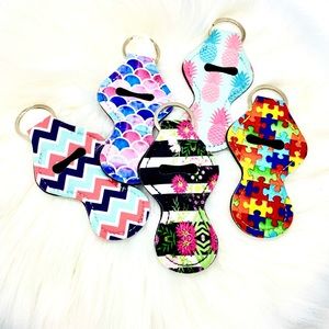 Chapstick Holder Keychains